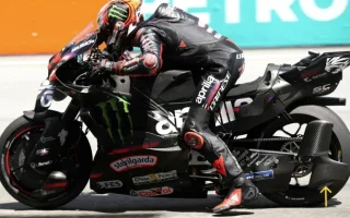 Aprilia Uji Aerodinamika Swingarm Baru di Sepang
