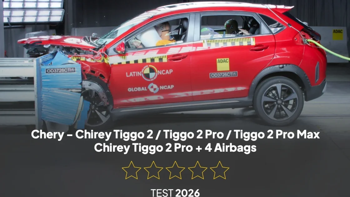 Chery Tiggo 2 Raih Nol Bintang dalam Uji Tabrak Latin NCAP