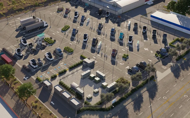 Strategi EV Realty Pilih Lokasi Pengisian Truk Listrik